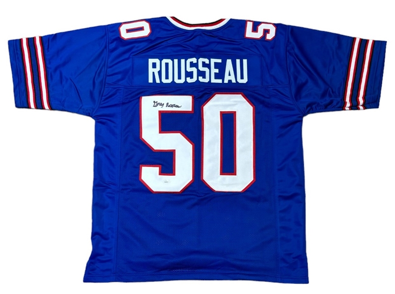 Greg Rousseau Signed Blue Buffalo Bills Jersey (JSA)