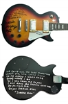 The Beach Boys Group Signed Signature Edition Guitar with Surfer Girl Lyrics (Beckett/BAS)