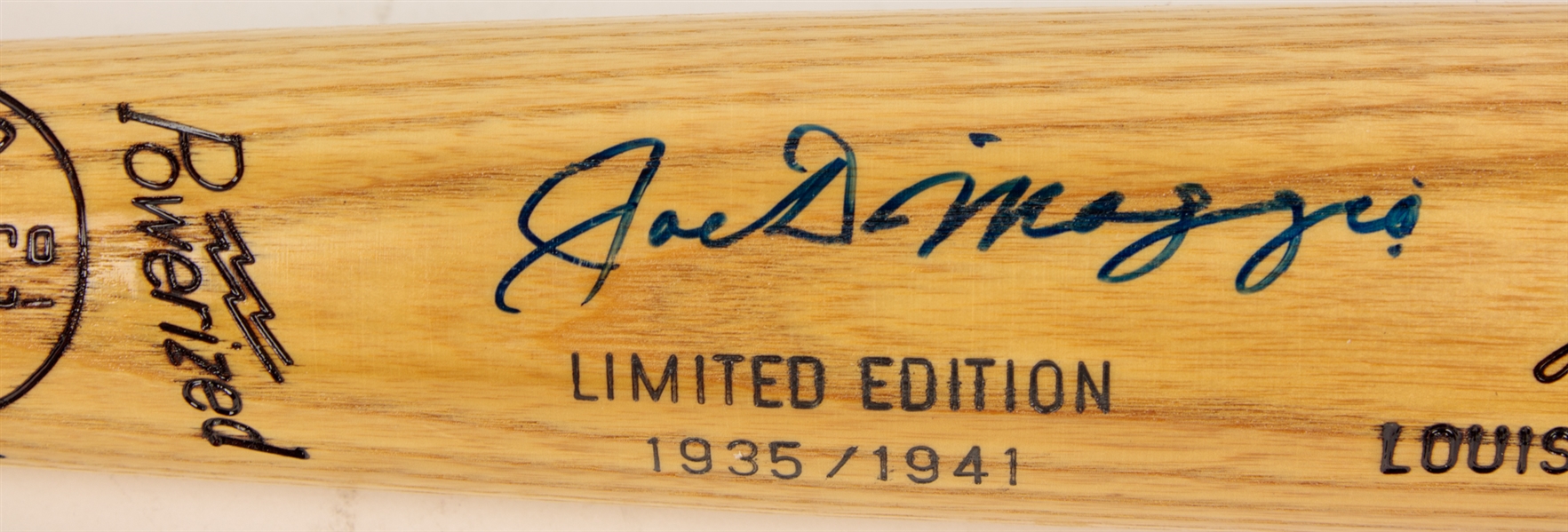 Joe DiMaggio Signed Limited Edition Louisville Slugger Bat (Beckett/BAS)