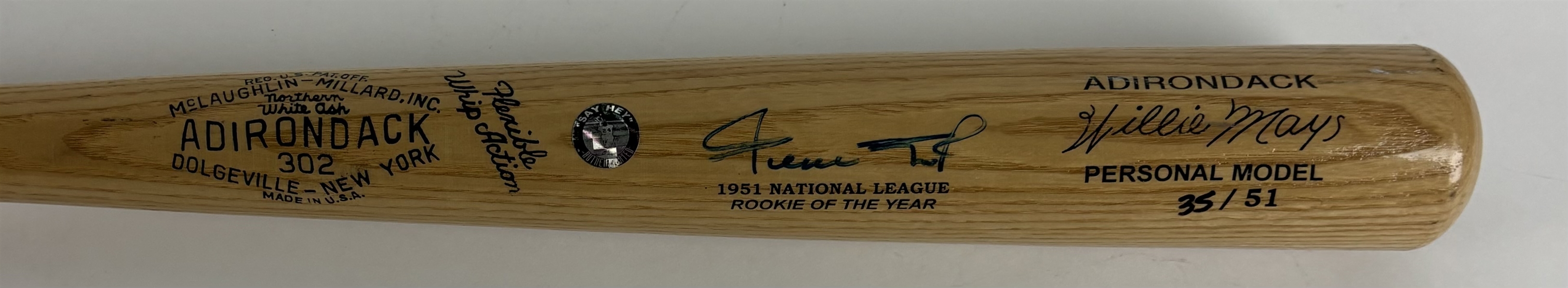 Willie Mays Signed Limited Edition Commemorative ROY Louisville Slugger Bat (PSA/DNA)