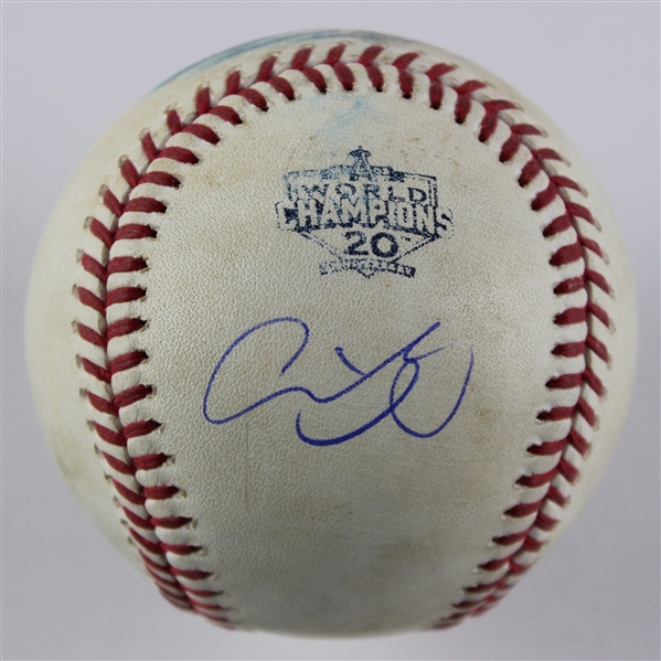 Shohei Ohtani Game Used & Signed OML Baseball :: Used 8-15-2022 LAA vs SEA :: Ball Pitched to Ohtani! (MLB Holo & PSA/DNA)