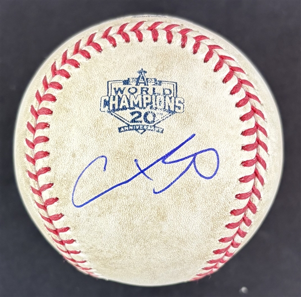 Shohei Ohtani Game Used & Signed OML Baseball :: Used 8-31-2022 LAA vs NYY (MLB Holo & PSA/DNA)