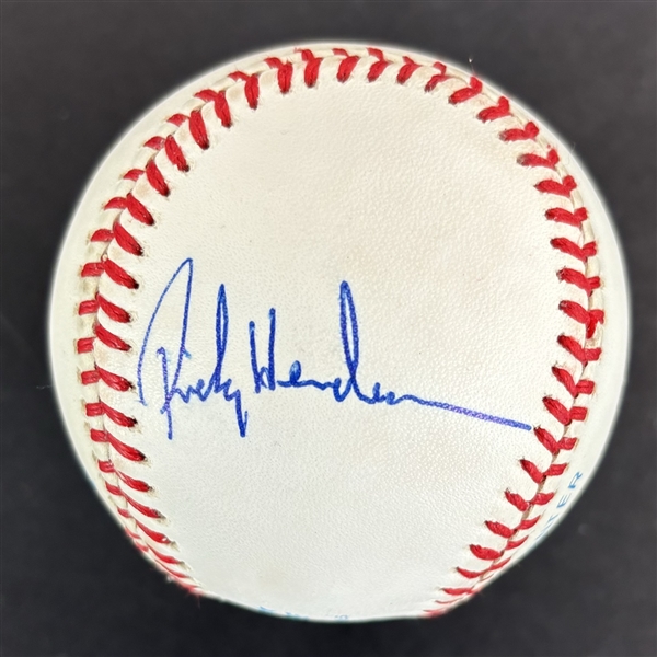 Rickey Henderson Signed OAL Baseball (Third Party Guaranteed)