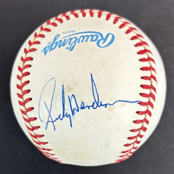 Rickey Henderson Signed OAL Baseball (Third Party Guaranteed)