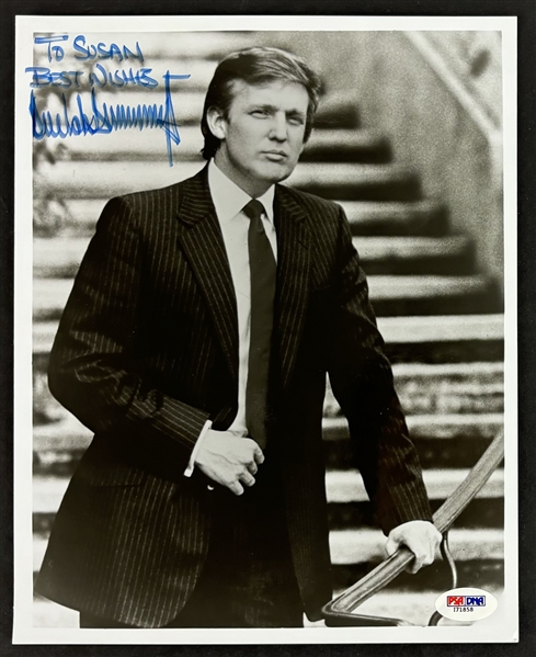 President Donald Trump Vintage Signed 8" x 10" Photograph (PSA/DNA)