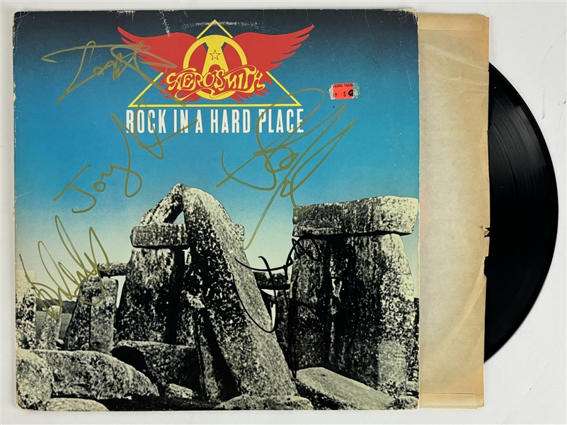 Aerosmith Group Signed "Rock in a Hard Place" Album (5 Sigs)(JSA LOA)