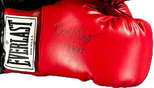 Don King Signed Red Everlast Boxing Glove (Third Party Guaranteed)