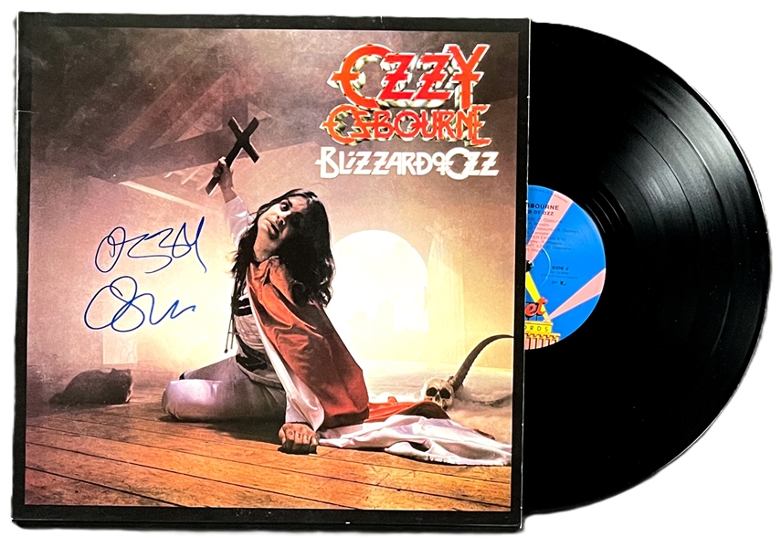 Ozzy Osbourne Near-Mint Signed Blizzard of Oz Album (Beckett/BAS)