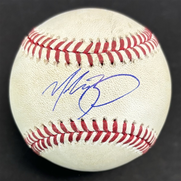 Mookie Betts Signed & Game Used OML Baseball from 5-3-2024 Game vs. Braves (PSA & MLB Holo)