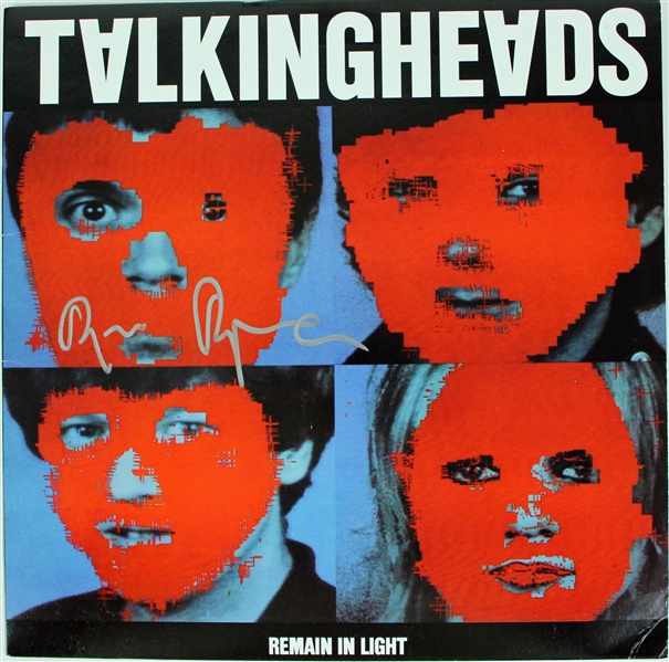 Talking Heads: David Byrne Signed "Remain in Light" Album Cover (Beckett/BAS)