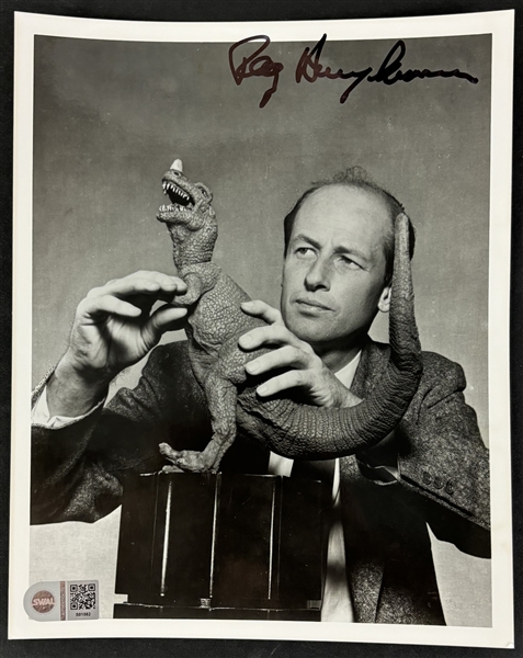 Dynamation: Ray Harryhausen Signed 8" x 10" Photograph (JSA COA)