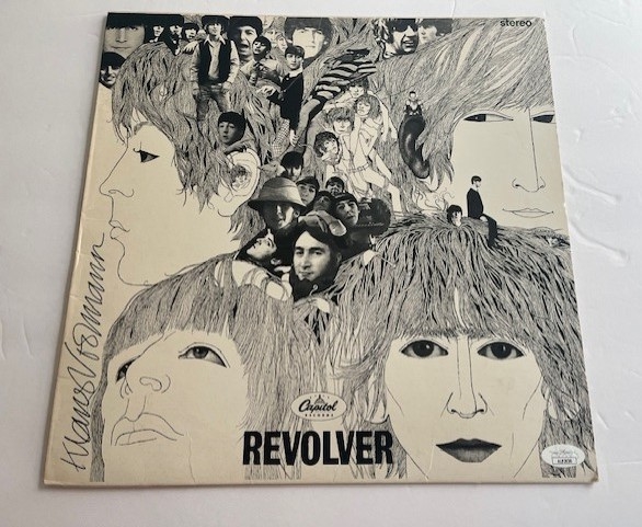 The Beatles: Artist Klaus Voormann Signed "Revolver" Album Cover (JSA)