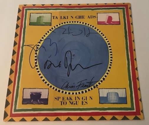 Talking Heads: Fully Group Signed “Speaking in Tongues” Album Cover (Third Party Guaranteed)