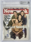 Seinfeld Cast Signed April 1998 Newsweek Magazine (Beckett/BAS Encapsulated)