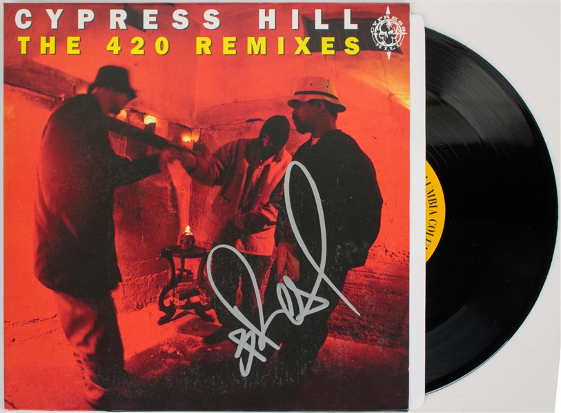 B-Real Signed Cypress Hill Album Cover w/ Vinyl (Beckett/BAS)