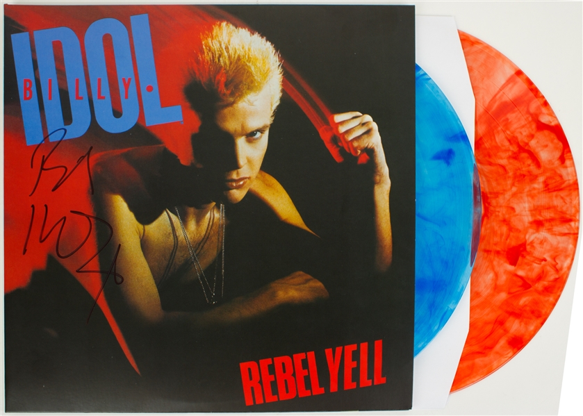 Billy Idol Signed "Rebel Yell" Album Cover w/ Vinyl (Beckett/BAS)