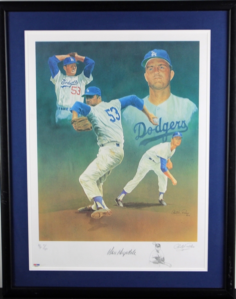 Don Drysdale & Artist Christopher Paluso Signed Ltd. Ed. Lithograph in Framed Display (PSA/DNA)