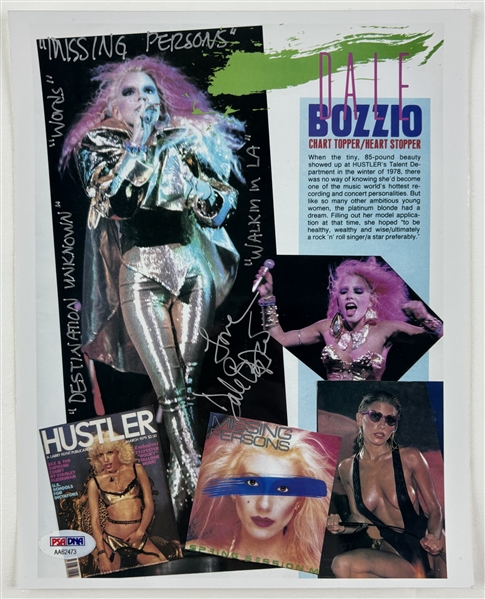 Dale Bozzio Signed & Inscribed 8" x 10" Photo (PSA/DNA)