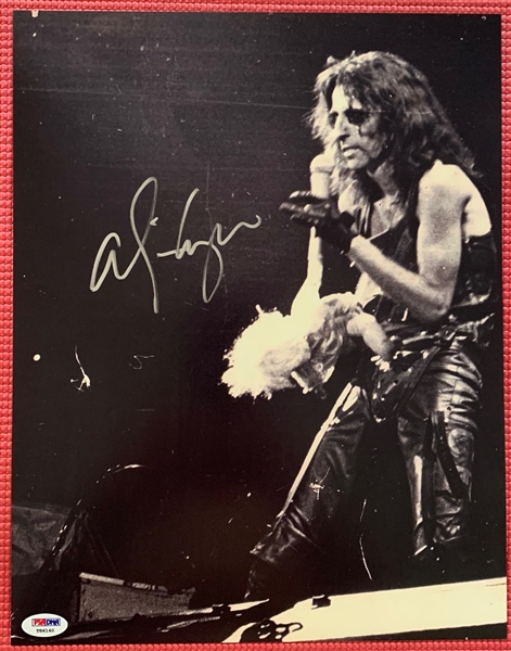 Alice Cooper Signed 11" x 14" Photo (PSA/DNA)