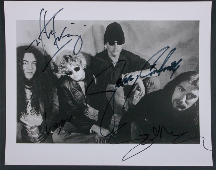 Alice in Chains: Group Signed 8" x 10" Photo (4 Sigs)(Epperson/REAL LOA)