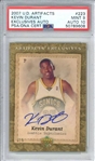 2007 Upper Deck Artifacts Exclusives Autographs Kevin Durant Signed Ltd. Ed. w/ Mint 9 & Gem Mint 10 Grades! (PSA Encapsulated)