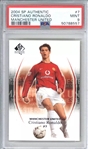 2004 SP Authentic Manchester United Red #7 Cristiano Ronaldo Ltd Ed. w/ Mint 9 Grade! (PSA Encapsulated)