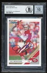 2019 Donruss TC Joe Montana Signed #226 w/ Gem Mint 10 Auto! (Beckett/BAS Encapsulated)