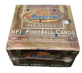 1998 Topps Finest Series 2 Football Factory Sealed Jumbo Hobby Box w/ Possible Peyton Manning & Randy Moss Rookie Cards!