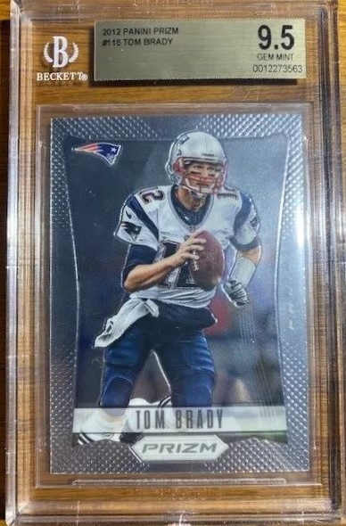 2012 Panini Prizm Football Tom Brady #116 - BGS GEM MINT 9.5 (Beckett/BAS Encapsulated)