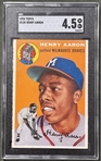 1954 Topps #128 Hank Aaron  Rookie Card (SGC 4.5)(SGC Encapsulated)