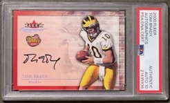 2000 Fleer Autographics Tom Brady Signed Rookie Card w/ Gem Mint 10 Auto! (PSA Encapsulated)