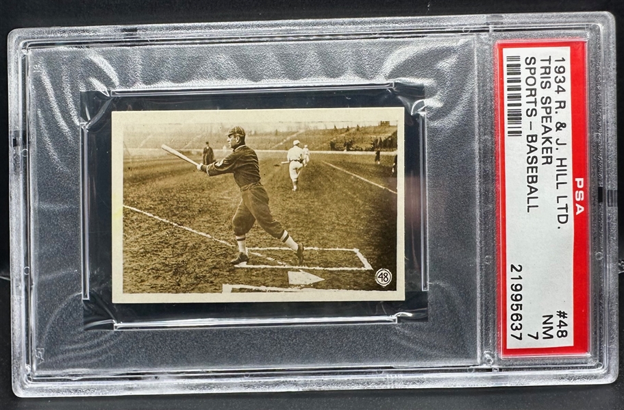 1934 R&J Hill Sports Tris Speaker #48 - PSA NM 7  (PSA Encapsulated)