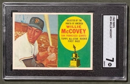 1960 Topps #316 Willie McCovey  Rookie Card SGC Graded NM 7 (SGC Encapsulated)