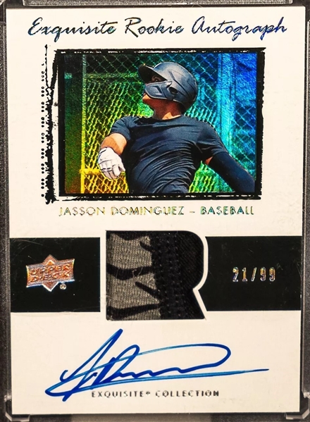 2020 Upper Deck Exquisite Jasson Dominguez Rookie Autograph Patch /99