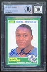 1989 Score #257 Barry Sanders Signed w/ GEM MINT 10 AUTO! (Beckett/BAS Encapsulated)