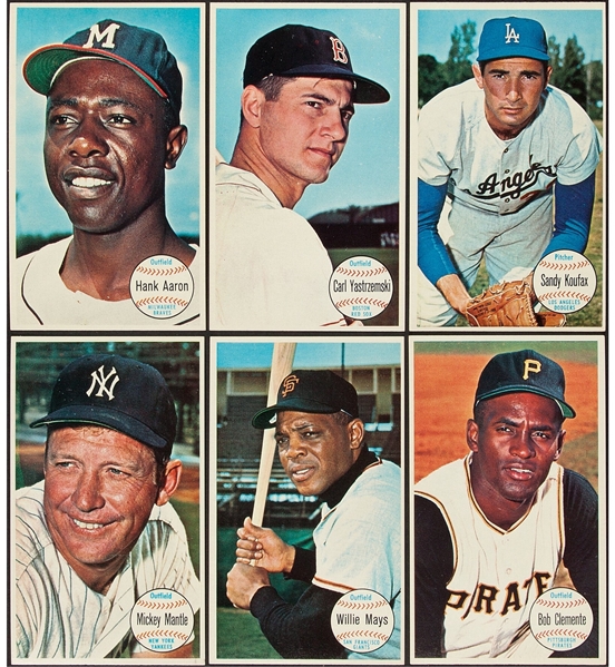 1964 Topps Giants Baseball Complete 60 Card Set w/ Mantle, Mays, Aaron & Clemente!