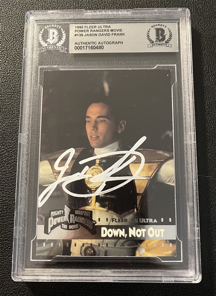 Power Rangers: Jason David Frank Signed 1995 Fleer Ultra Trading Card (Beckett/BAS Encapsulated)