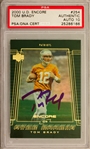 2000 Upper Deck Encore Tom Brady Signed Rookie Trading Card w/ Gem Mint 10 Auto!  (PSA Encapsulated)