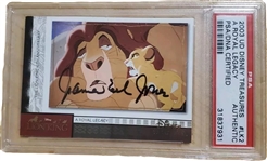 2003 Upper Deck Disney Treasures Lion King James Earl Jones (Mufassa) Signed Trading Card - Authentic POP 1  (PSA Encapsulated) 