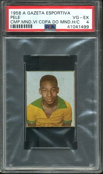 1958 A Gazeta Esportiva Campeao Pele Rookie - PSA 4 POP 7!  (PSA Encapsulated)