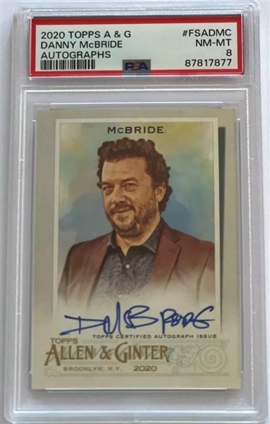 East Bound & Down: Danny McBride Signed 2020 Allen & Ginter Autographs - Grade 8  (PSA Encapsulated)