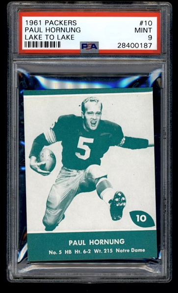 1961 Packers Lake to Lake Paul Hornung - PSA MINT 9 w/ Only One Graded Higher!  (PSA Encapsulated)