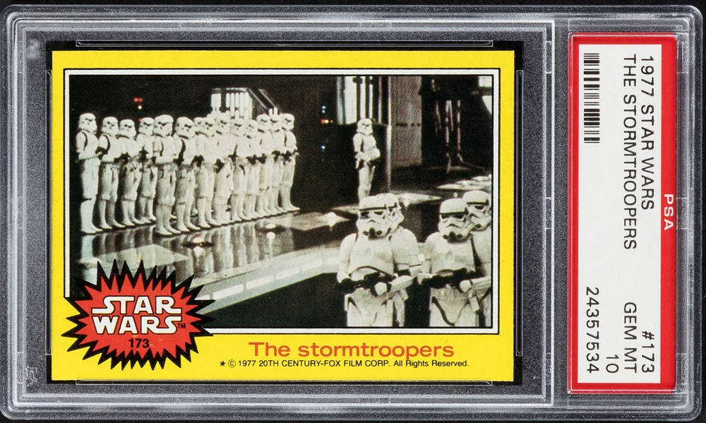 1977 Topps Star Wars Series 3 The Stormtroppers #173 - PSA GEM MINT 10!  (PSA Encapsulated)