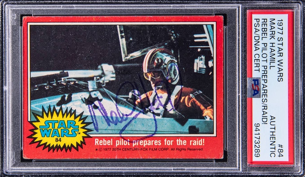 1977 Star Wars Rebel Pilot Prepares for Raid! as Red 5! - PSA POP 1 Only Graded Example!  (PSA Encapsulated)