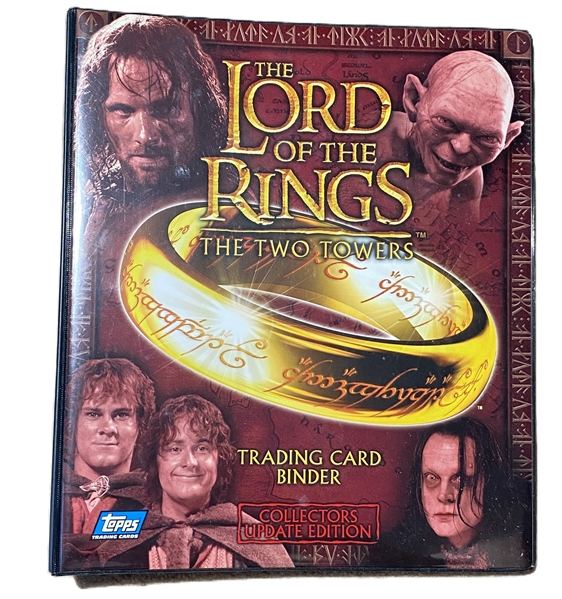 2002 Topps The Lord of the Rings Collectors Edition Binder w/ Complete 89 Card Set & Binder Promo 12 Card Limited Release