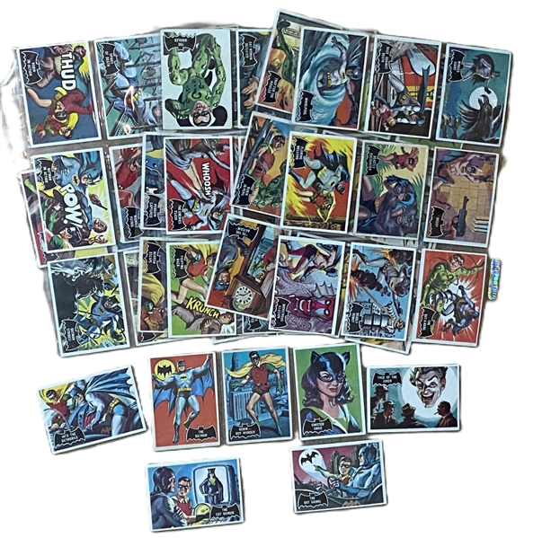 1966 Topps Batman Desirable "Black Bat" Complete 55 Card Set w/ The Batman Rookie!