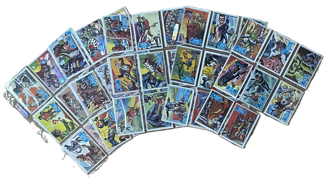 1966 Topps Batman "Blue Bat" Complete 44 Card Set!