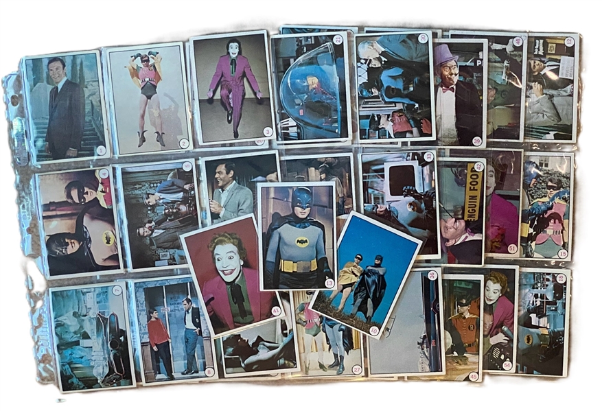 1966 Topps Batman ULTRA-RARE "Batt Laffs" Complete 55 Card Set!