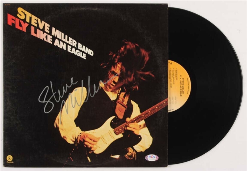 Steve Miller Signed "Fly Like an Eagle" Album Cover w/ Vinyl (PSA/DNA)