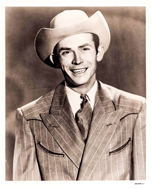 Hank Williams Signed B&W Photograph (JSA)